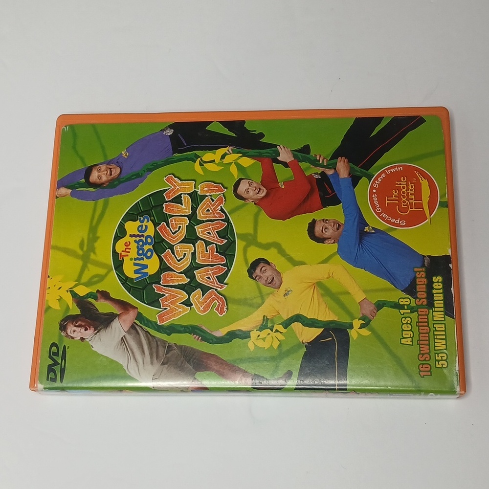 The‎ Wiggles DVD Wiggly Safari 2001 Crocodile Hunter Steve Irwin Kids Show